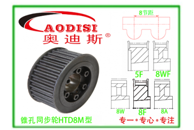 HTD8M-20錐孔同步帶輪